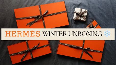 hermes winter unboxing asmr 